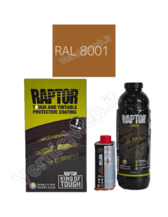 kit lt1 Vernice Raptor colore RAL 8001 marrone ocra