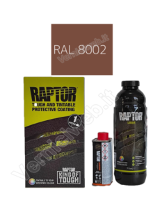 kit lt1 Vernice Raptor colore RAL 8002 marrone segnale