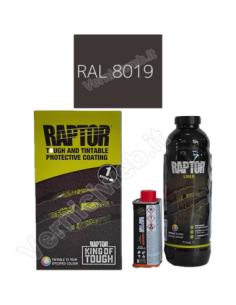 kit lt1 Vernice Raptor colore RAL 8019 marrone grigio