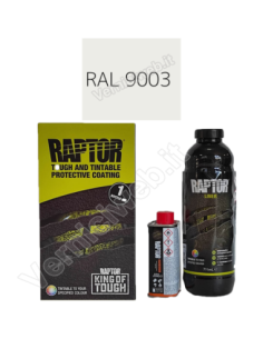 kit lt1 Vernice Raptor colore RAL 9003 bianco segnale