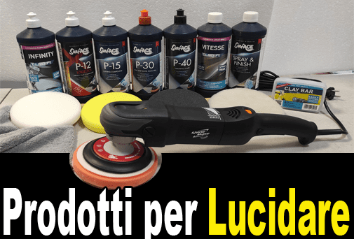 Prodotti per lucidare auto